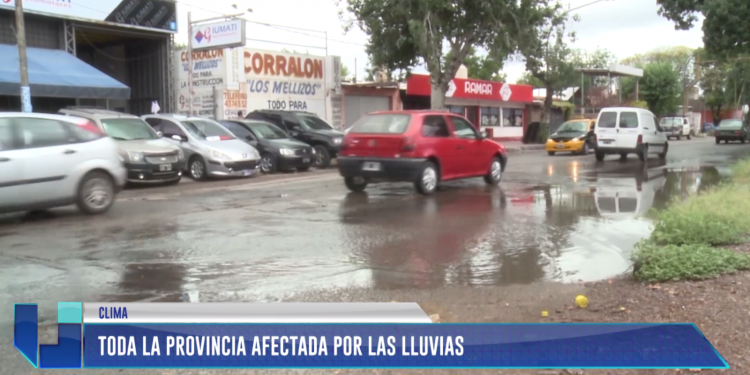 Toda la provincia afectada por las lluvias 