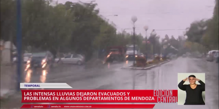 Intensas lluvias en Mendoza