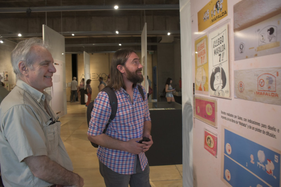 imagen Fotogalería: Quino en la muestra "Mafalda en su sopa"