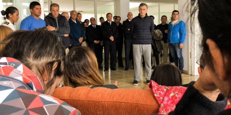 Macri recibirá a familiares de tripulantes del ARA San Juan