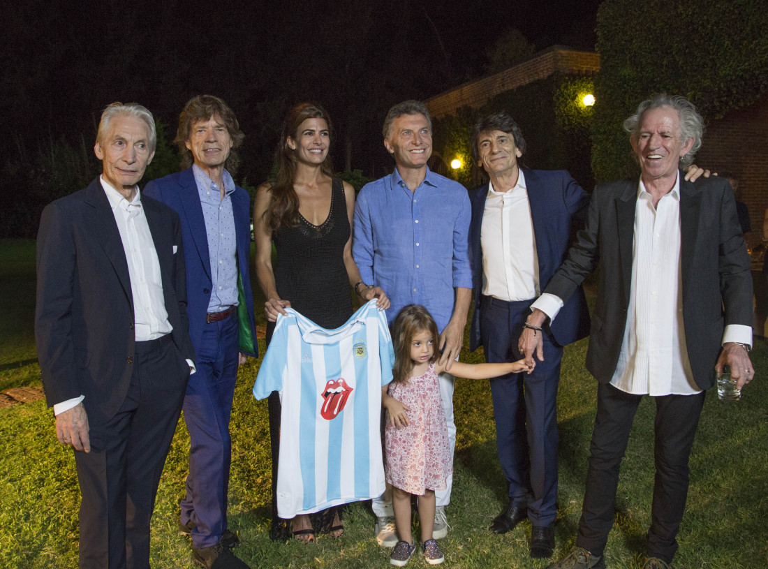 Macri recibió a los Rolling Stones