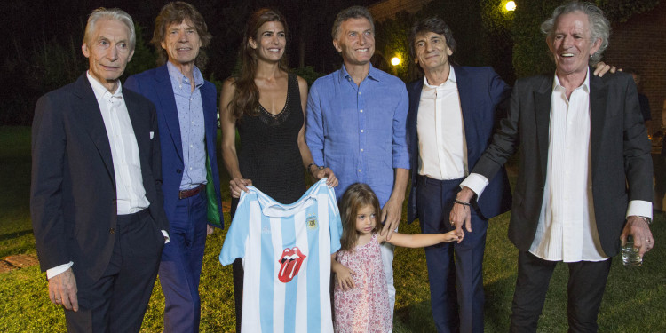 Macri recibió a los Rolling Stones