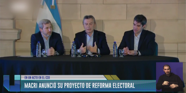 Macri anunció su proyecto de Reforma Electoral