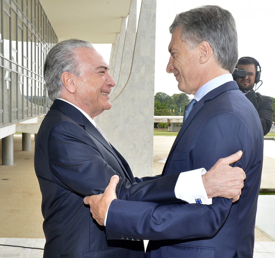 Macri se reunió con Temer y pidió "darle un impulso histórico al Mercosur"