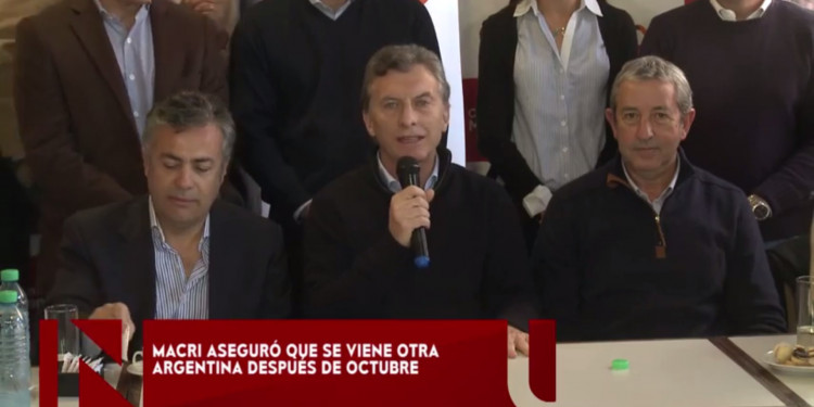 Cornejo sobre Macri: "Es el que tiene más chances de cambiar la Argentina"