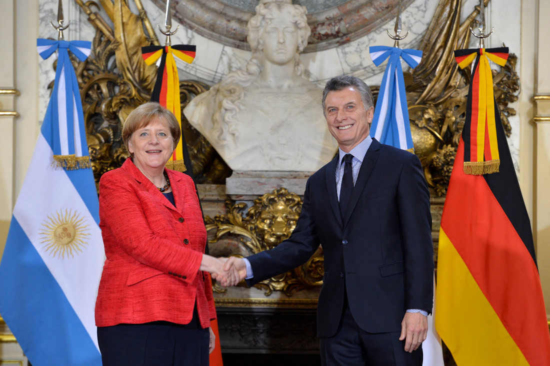 El Presidente recibió a la canciller de Alemania