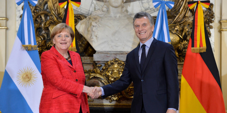 El Presidente recibió a la canciller de Alemania