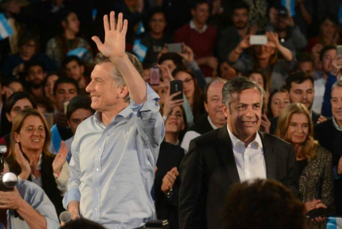 El Presidente reclamó aquí el voto para los candidatos de Cornejo