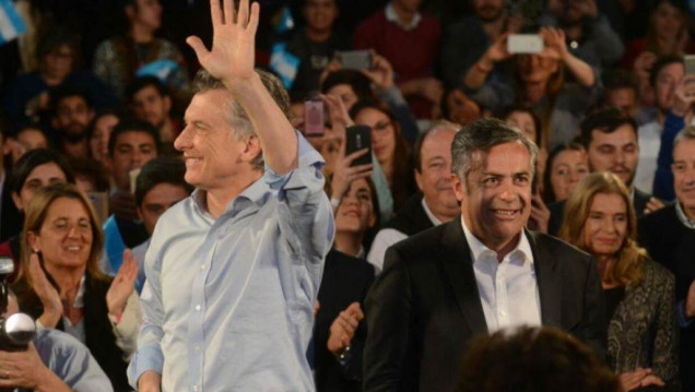 imagen El Presidente reclamó aquí el voto para los candidatos de Cornejo