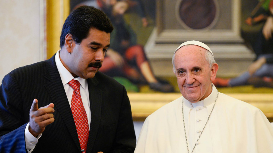  Francisco recibe a Maduro y abre el diálogo en Venezuela