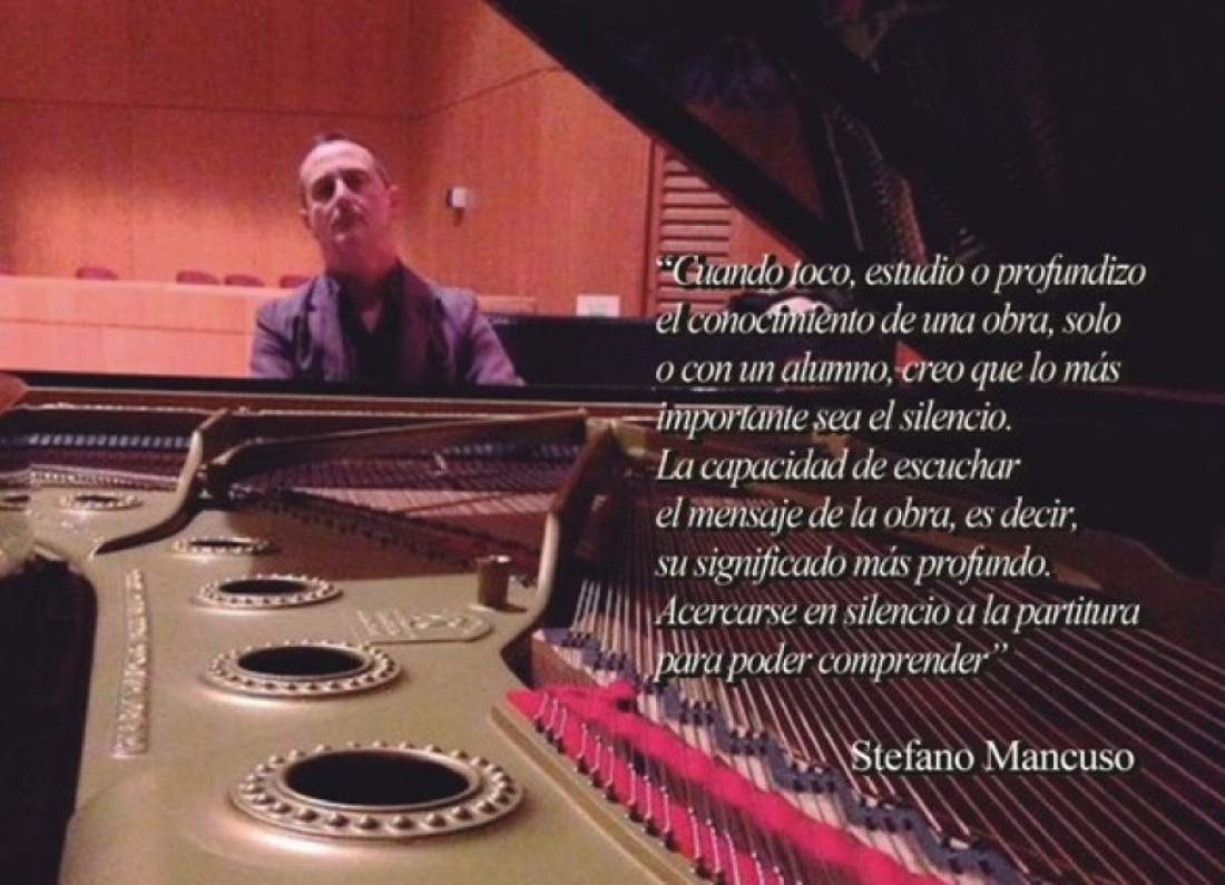 Stefano Mancuso dicta seminarios de piano en la UNCuyo