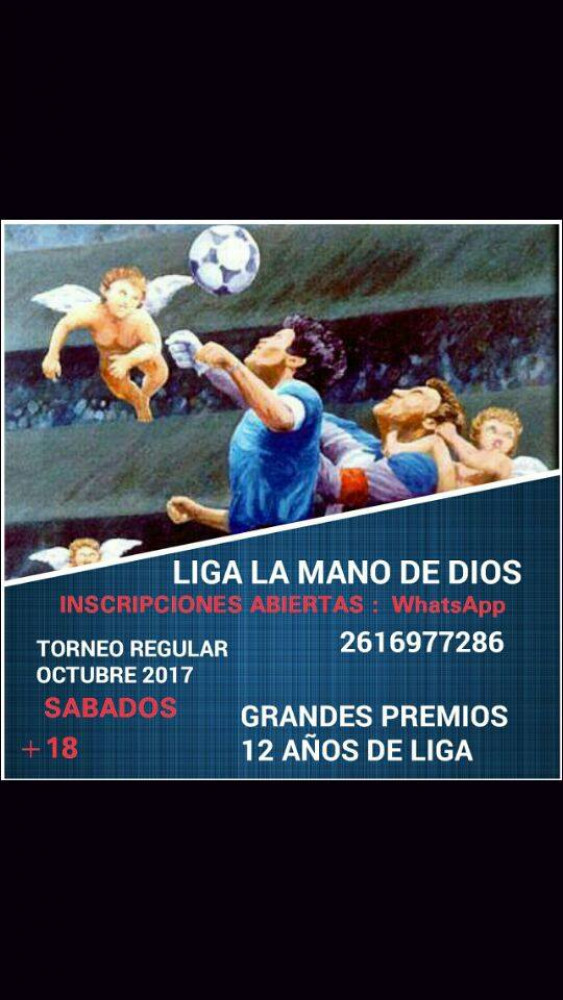 Campeonato de fútbol  7: "La Mano de Dios" 