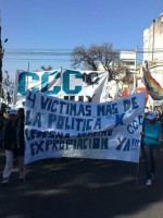 Protestas de la CCC por los dos nuevos detenidos con motivo del desalojo de tierras en Ledesma