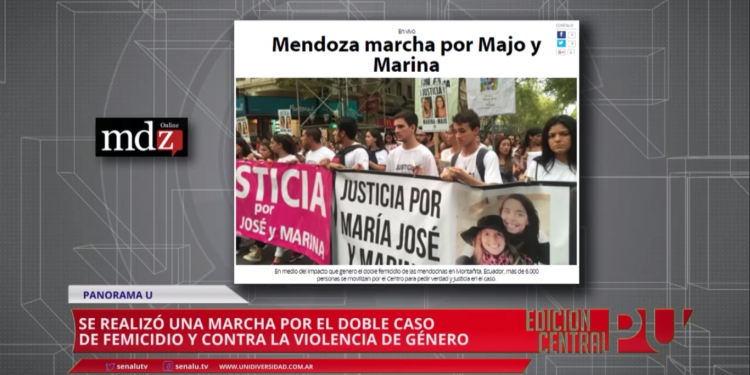 Marcha por el doble femicidio en ecuador