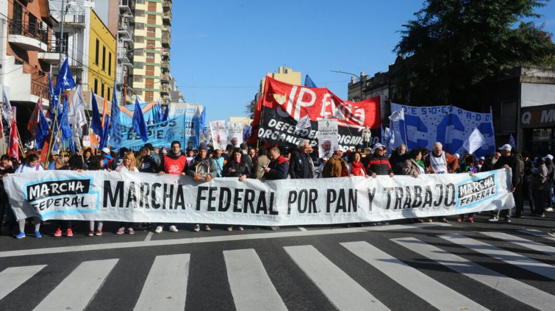 La Marcha Federal cierra con el anuncio de un paro general