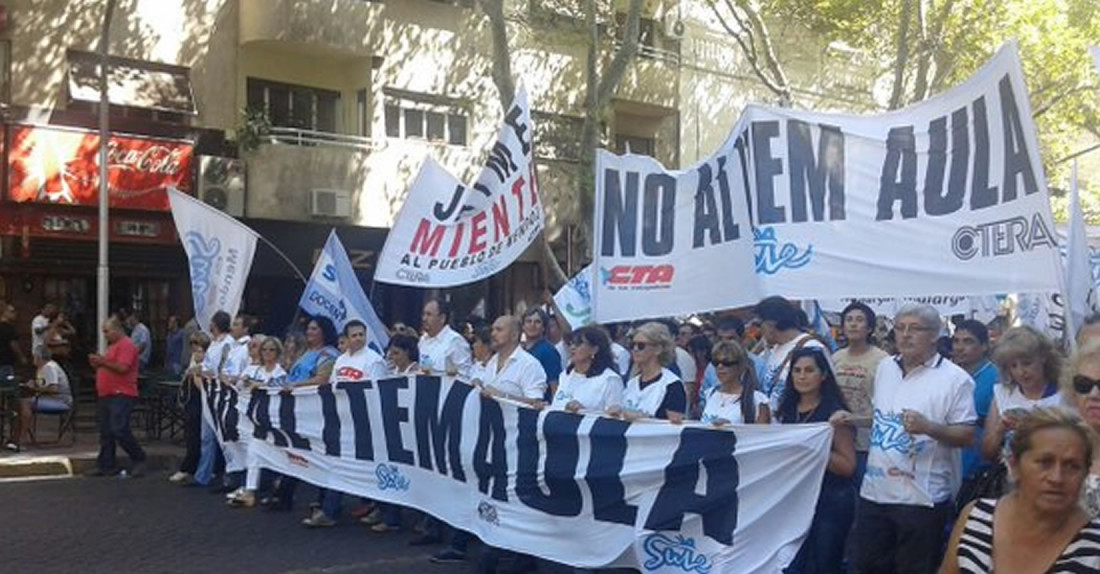 El SUTE volvió a las calles para apuntar a Correas