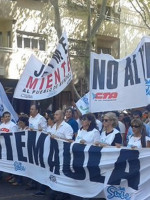 El SUTE volvió a las calles para apuntar a Correas