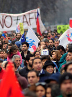 Manifestaciones contra el sistema de pensiones en Chile