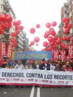 Sindicatos e "indignados" contra el ajuste en España