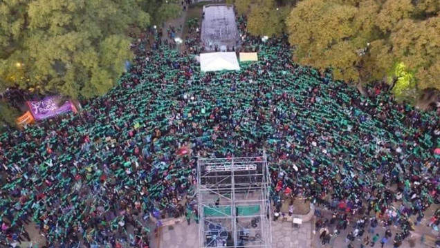 imagen Así vivió el "no" del Senado el sector verde de Mendoza