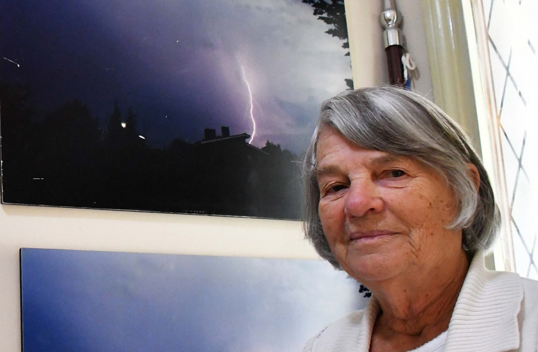 La historia de María Luisa Altinger, que a los 87 años sigue contando tornados