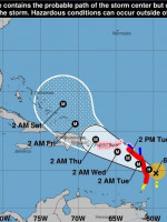 El huracán María ya es categoría 2 y llegará esta noche a las islas del Caribe