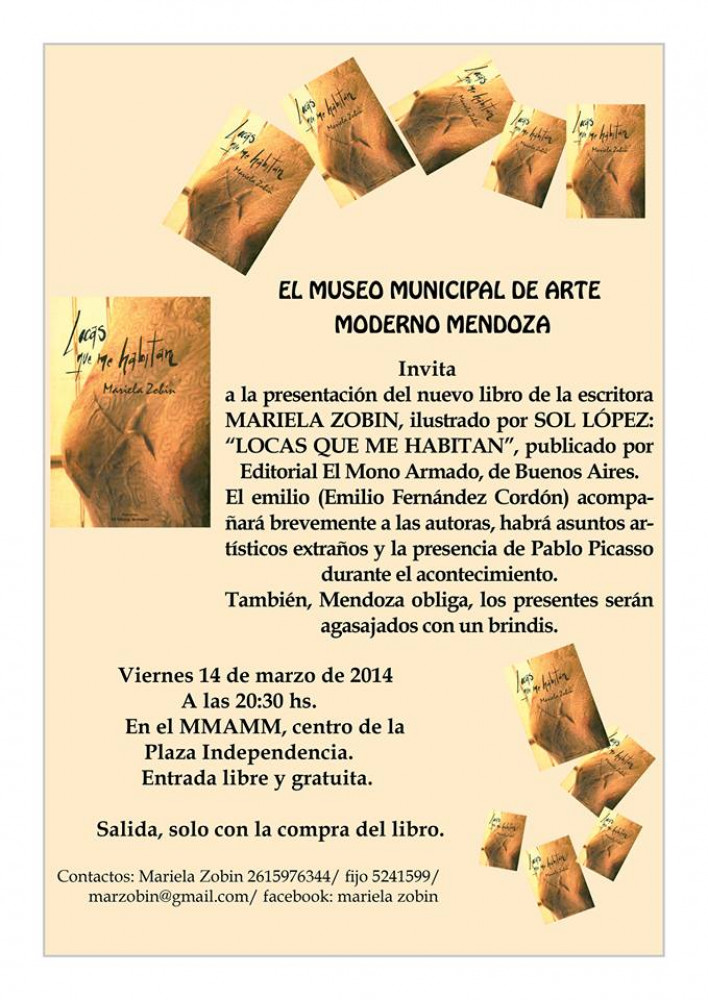 La escritora mendocina Mariela Zobin presenta "Locas que me habitan"