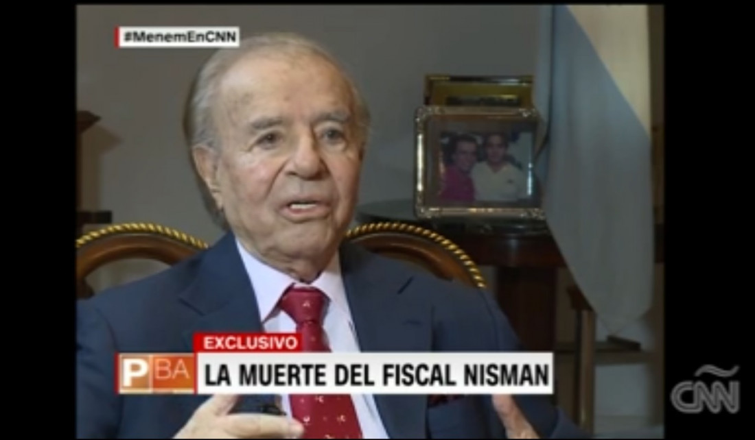 Para Menem, a Nisman lo mandó a matar un sector del Gobierno de CFK