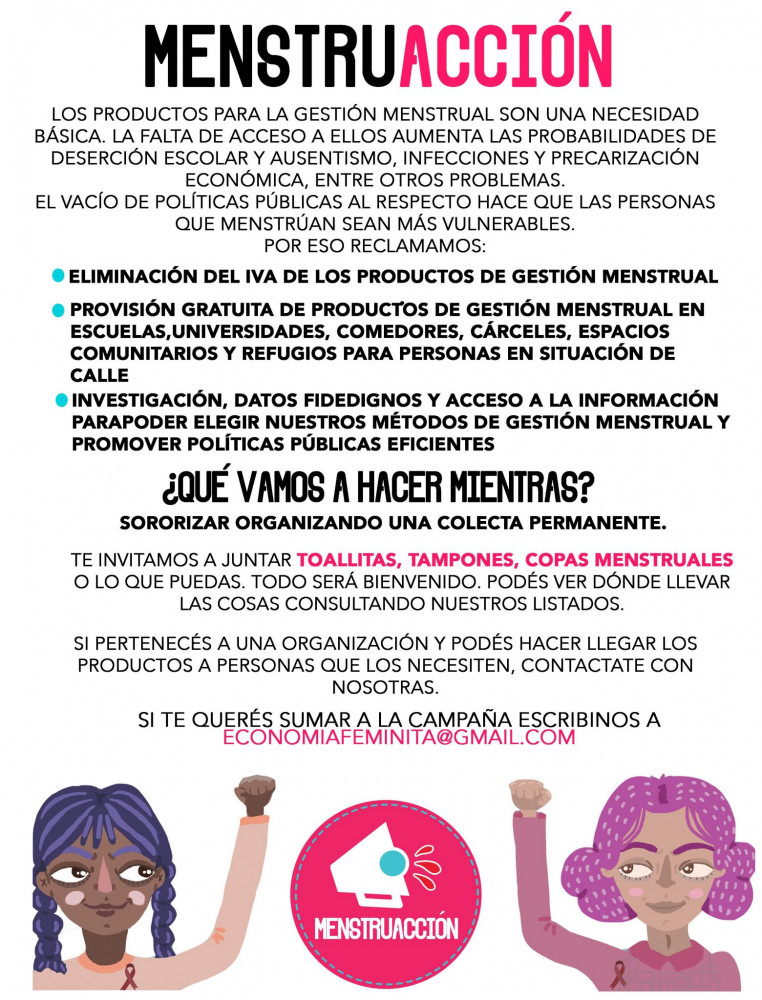 La Campaña MenstruAcción ya tiene sus proyectos en el Congreso