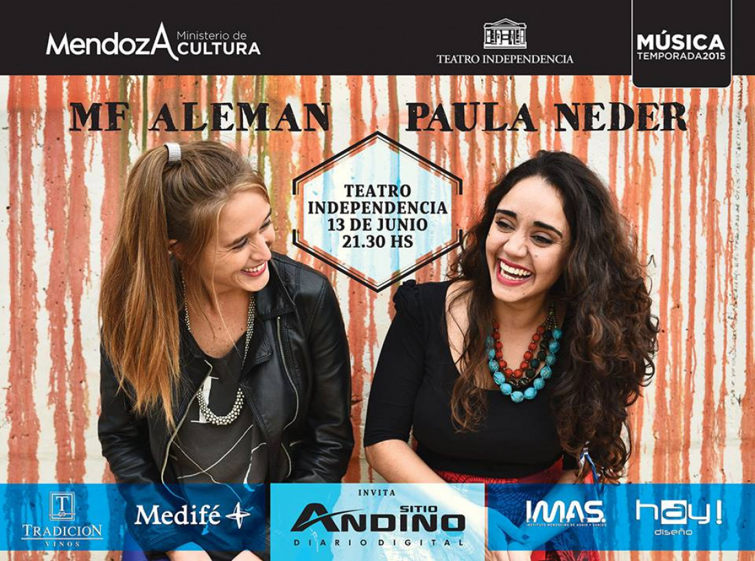 MF Alemán y Paula Neder, juntas en el Teatro Independencia 