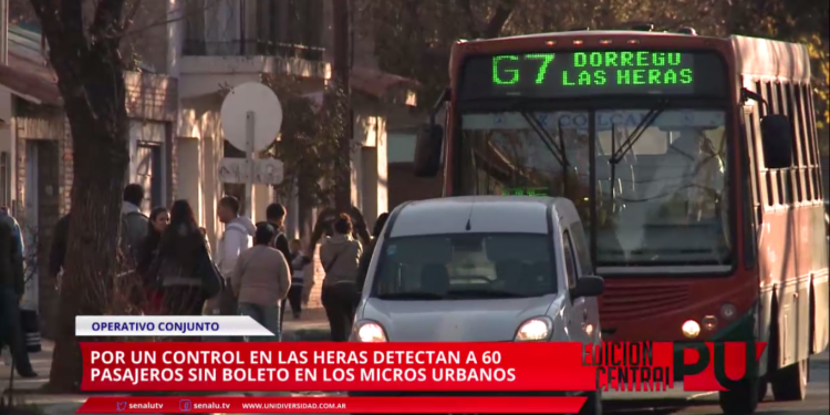 Detectaron 60 pasajeros sin boletos