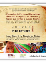 Encuentro de personas migrantes en Mendoza