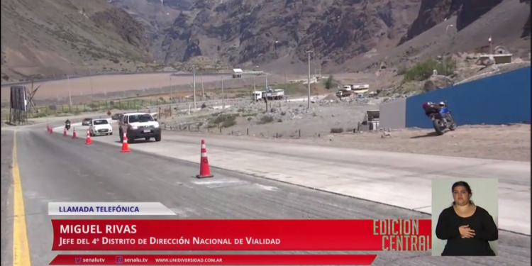 Gente paralizada en el paso internacional Argentina-Chile