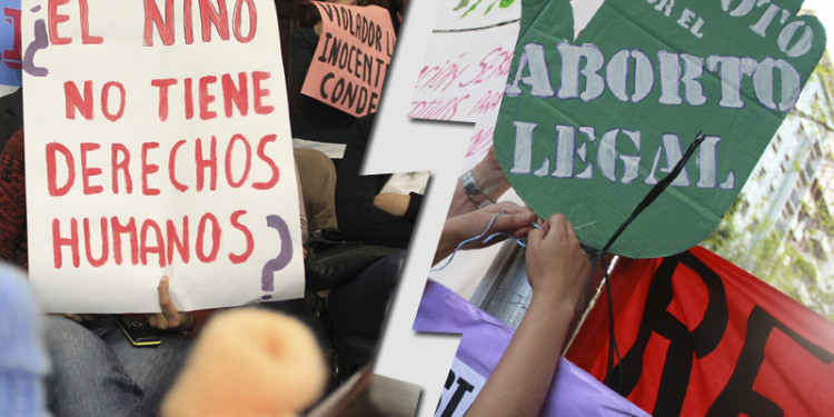 Senado: Mujeres organizadas en defensa del aborto no punible