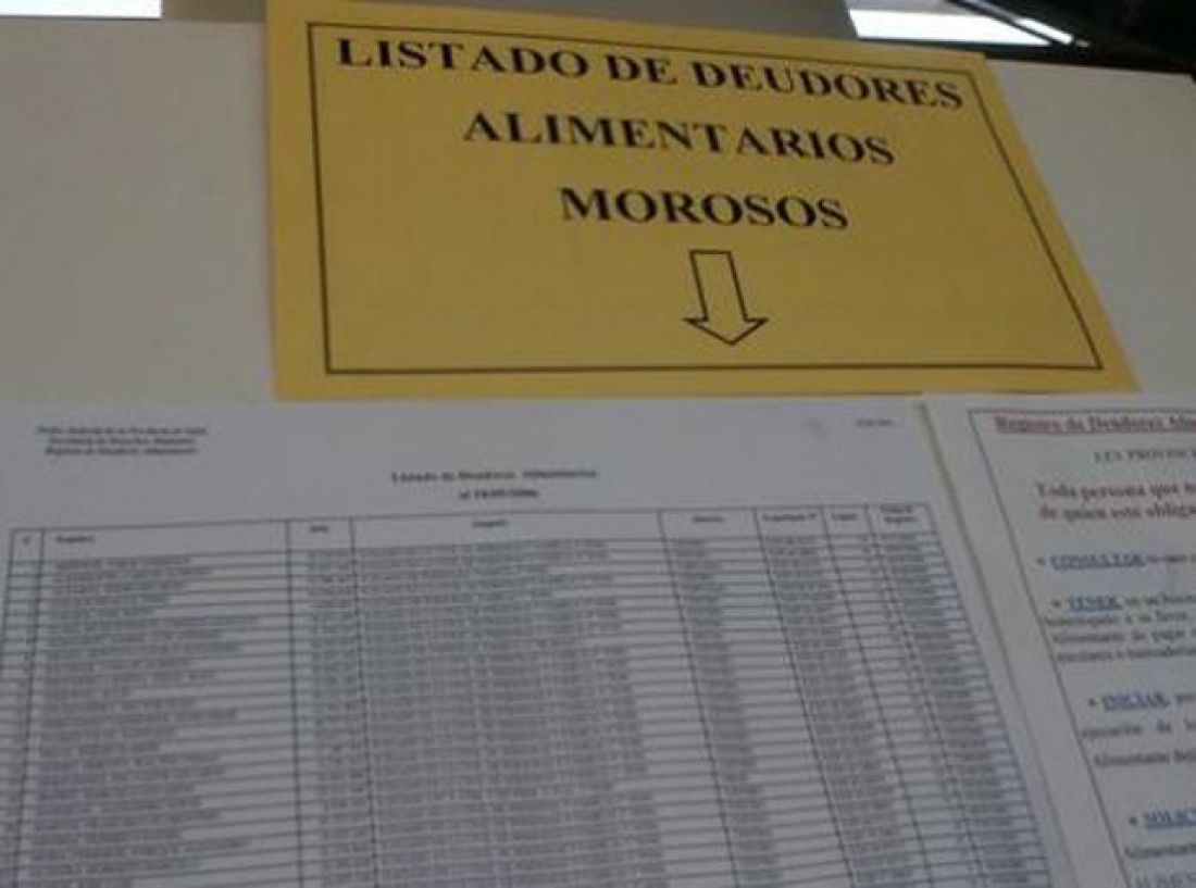 Publicarán el listado del Registro de Morosos Alimentarios