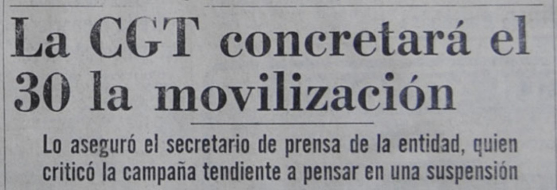 "Paz, pan y trabajo": a 35 años de la marcha que marcó al movimiento obrero