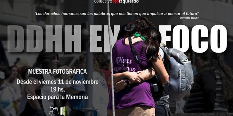 "Los derechos humanos en foco" en el Espacio para la Memoria