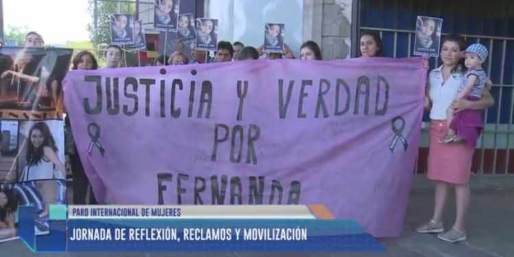 #8M: en la marcha también hubo reclamos por los femicidios