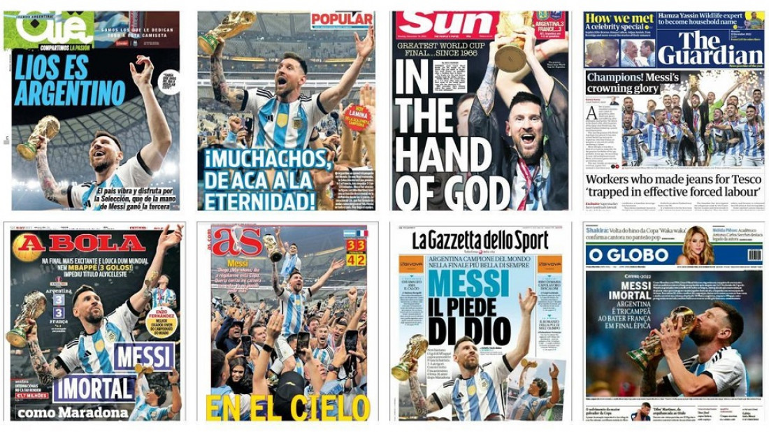 "En la mano de Dios": los medios del mundo rendidos a los pies de Messi
