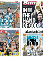 "En la mano de Dios": los medios del mundo reflejaron el triunfo de Argentina