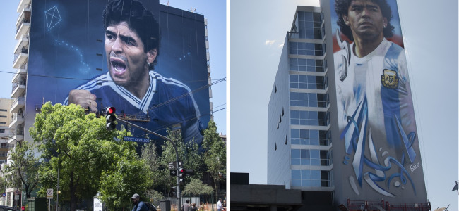 Murales gigantes para homenajear a Maradona serán íconos de Buenos Aires