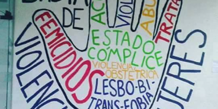 Peligra mural contra la violencia de género de la Facultad de Medicina