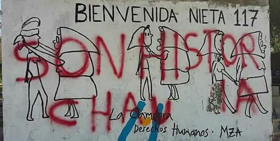 Vandalismo sobre un Mural Homenaje a las Madres de Plaza de Mayo