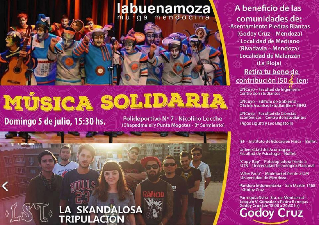 Murga La Buena Moza, en Música Solidaria