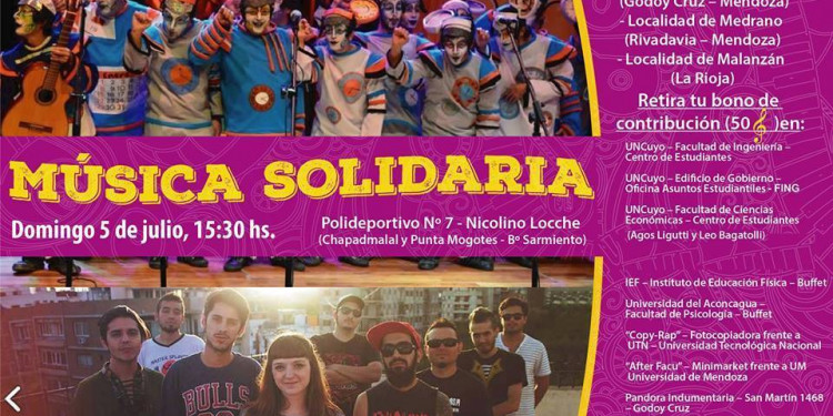 Murga La Buena Moza, en Música Solidaria