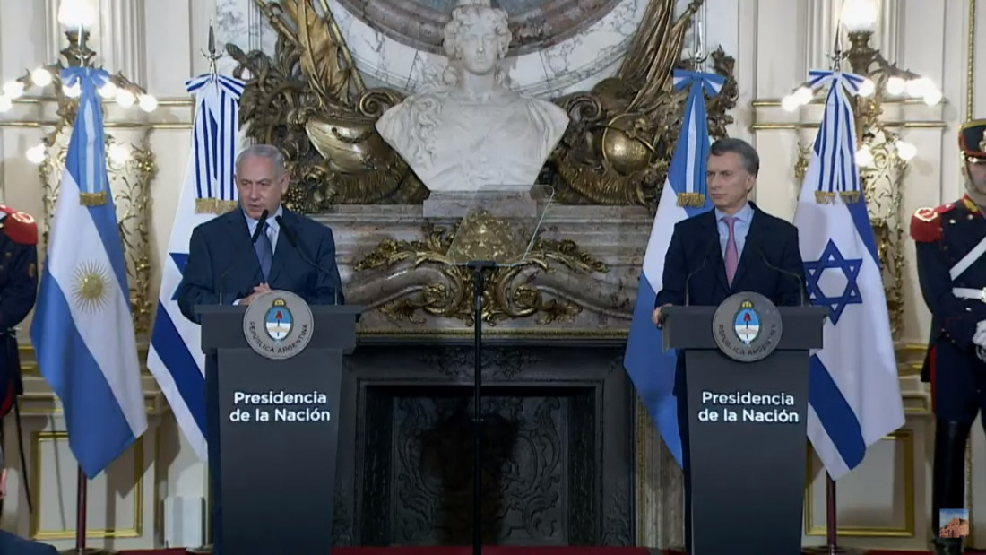 En vivo: declaración conjunta de Mauricio Macri y Benjamin Netanyahu