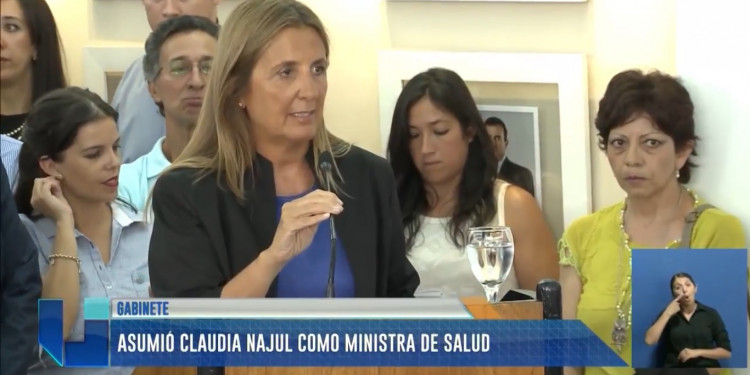 La asunción de Claudia Najul en Salud