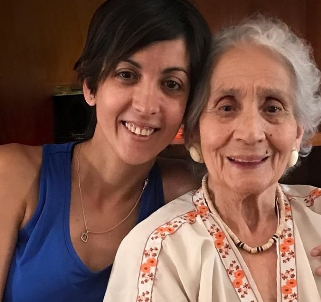 La foto que habla: Ariadna conoció a su abuela