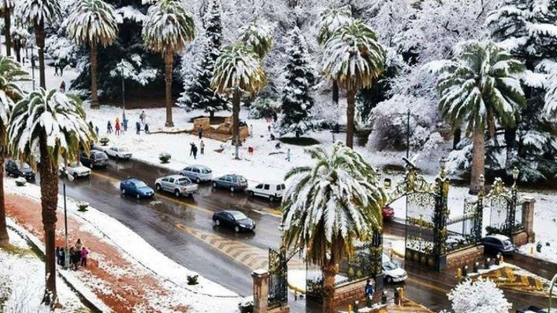 Mendoza tuvo nevadas inusuales durante julio