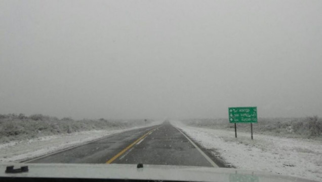 imagen Nieva en el Gran Mendoza y el sur provincial